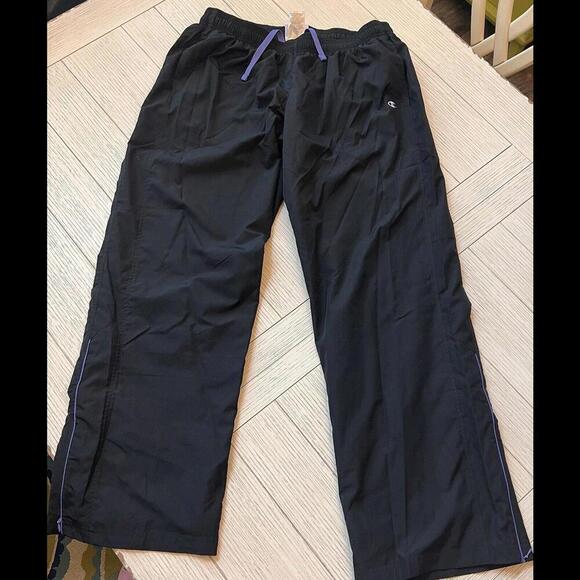 Champion Other - Men’s Champion Zip Gathered Ankle Active‎ Track Pants, Lined, Poly, Size L